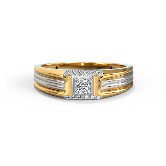 Mystical Square Men's Diamond Ring