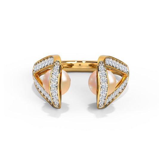 Zandra Glamorous Pearl Ring