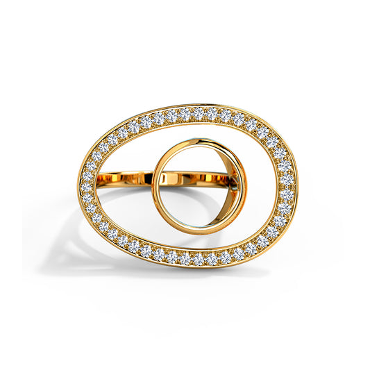 Radiant Lines Diamond Ring