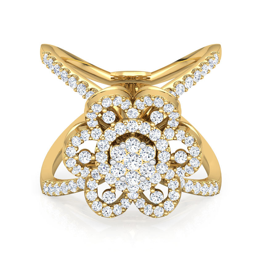 Blossom Wide Diamond Ring
