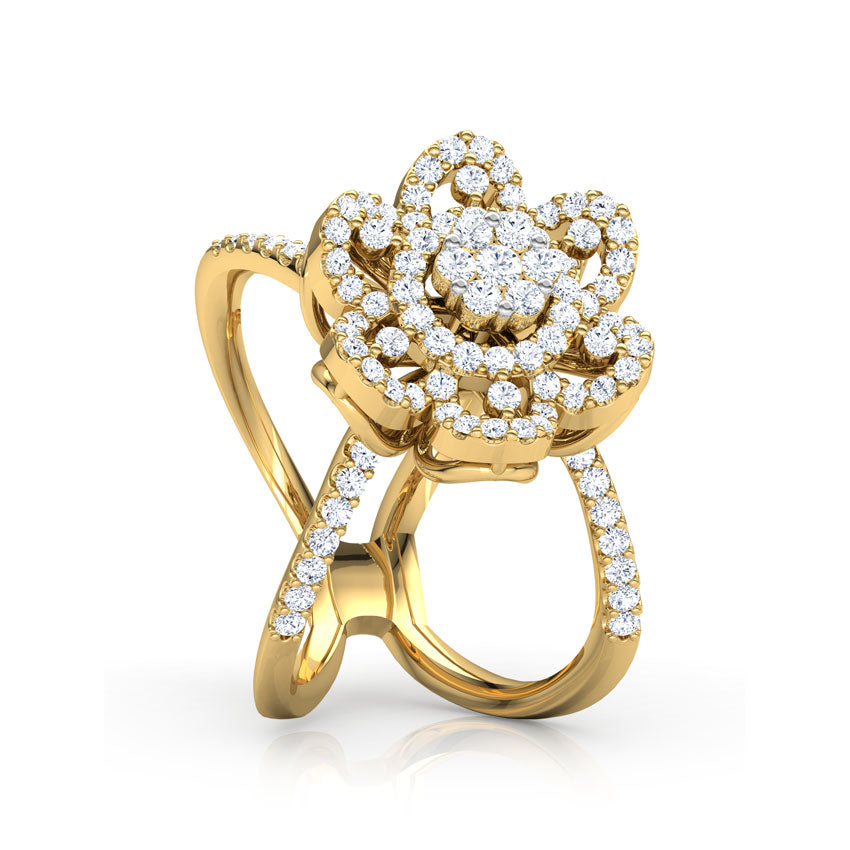 Blossom Wide Diamond Ring