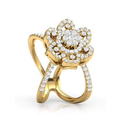 Blossom Wide Diamond Ring