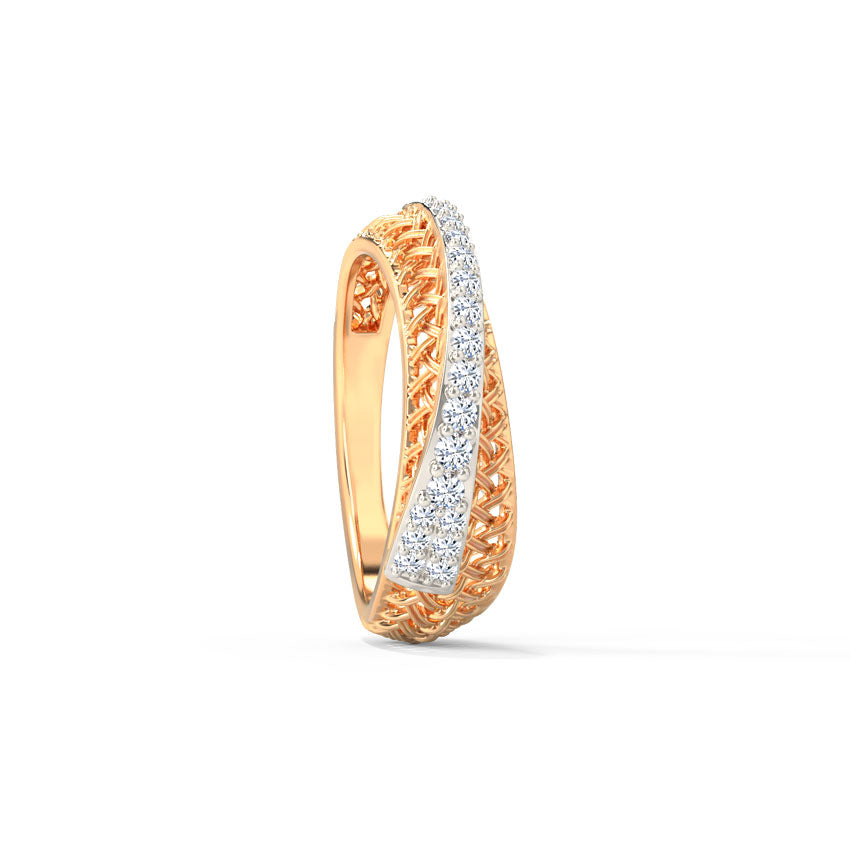 Chic Weave Diamond Ring