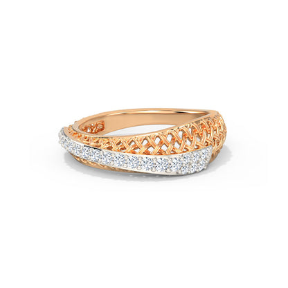Chic Weave Diamond Ring