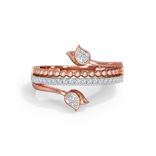 Florin Tulip Diamond Ring