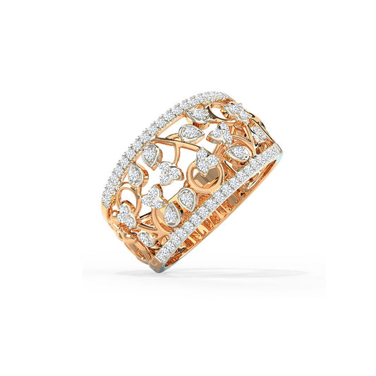 Gloria Petals Diamond Band