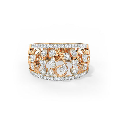 Gloria Petals Diamond Band