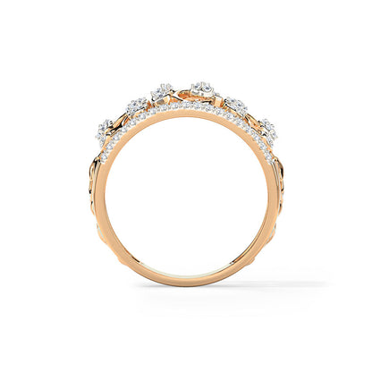 Gloria Petals Diamond Band