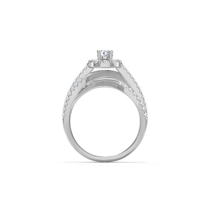 Luna Halo Diamond Ring