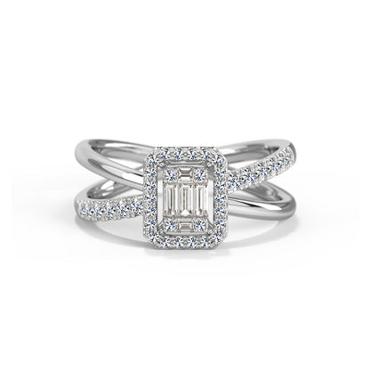 Mila Linear Diamond Ring