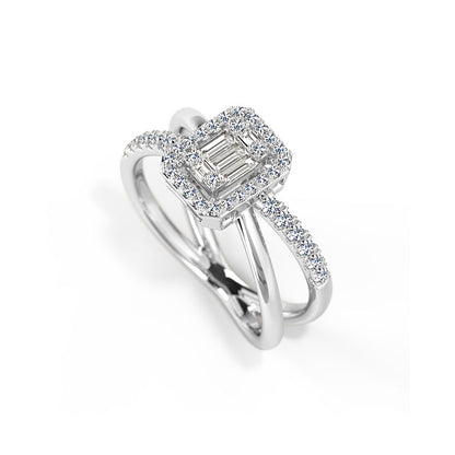 Mila Linear Diamond Ring