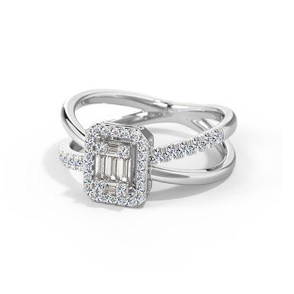 Mila Linear Diamond Ring