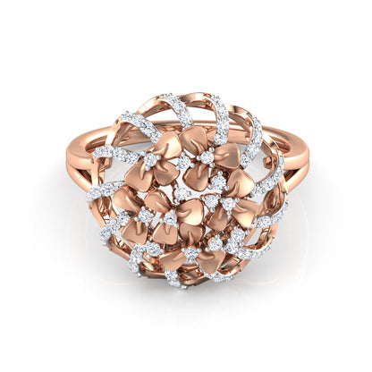 Trinity Floral Diamond Ring