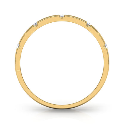 Aidan Grooved Diamond Band