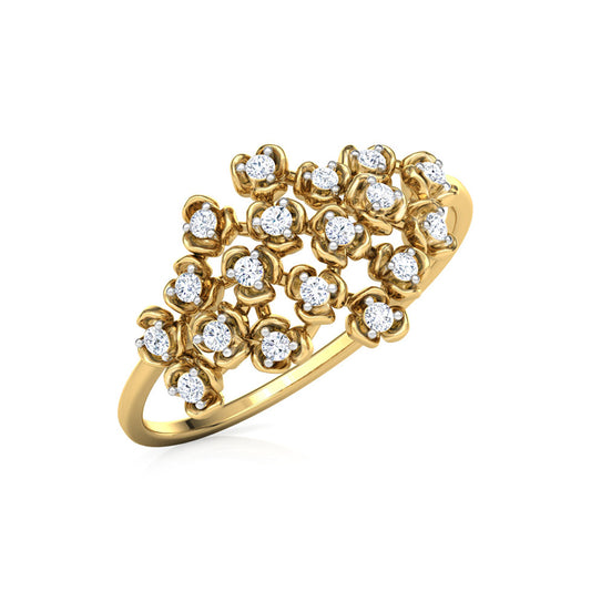 Blossom Cluster Diamond Ring  