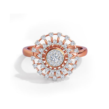 Rolling Cluster Diamond Ring  