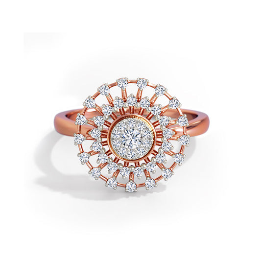 Rolling Cluster Diamond Ring  