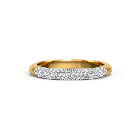 Clustered Finish Diamond Band