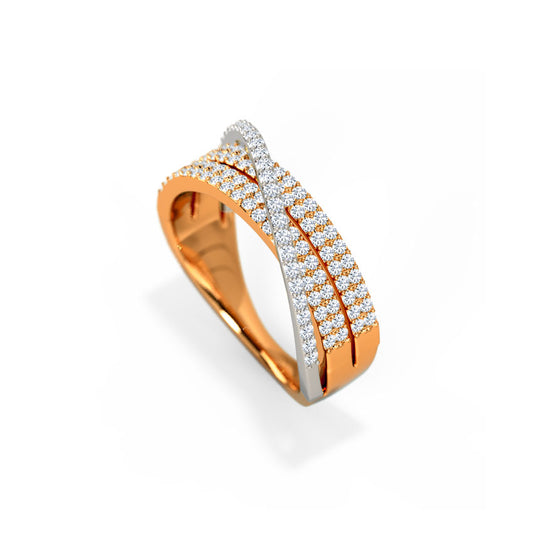 Triple Overlap Diamond Band