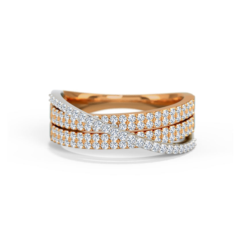 Triple Overlap Diamond Band
