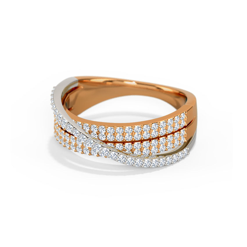Triple Overlap Diamond Band