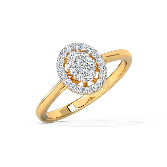 Miranda Oval Halo Diamond Ring