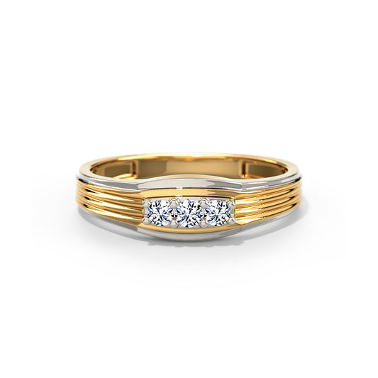 Sage Line Diamond Ring for Men