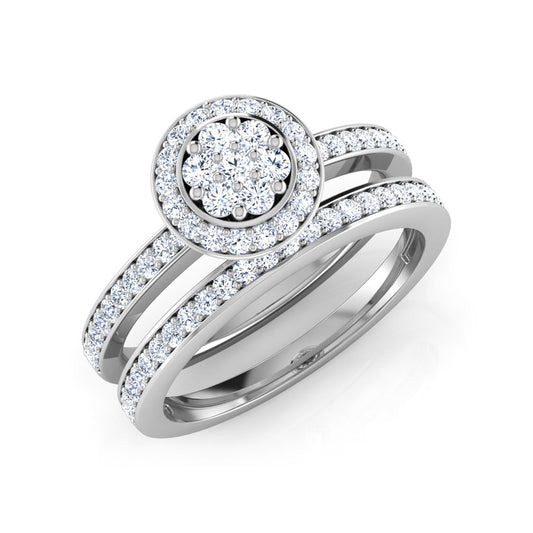 Luna Diamond Bridal Ring Set