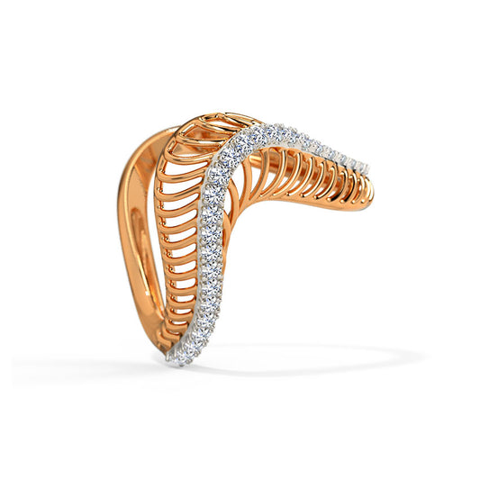 Looped Diamond Loops Vanki Ring
