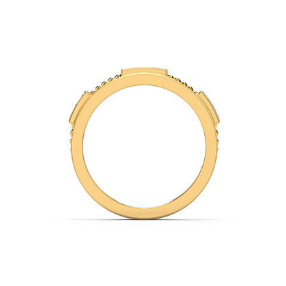 Modern Net Diamond Ring