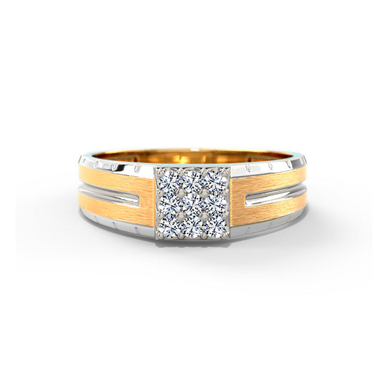 Gleaming Quad Diamond Ring for Men