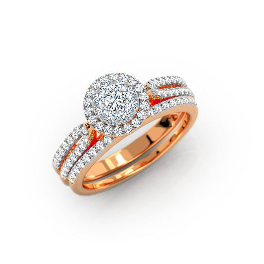 Shining Diamond Bridal Ring Set