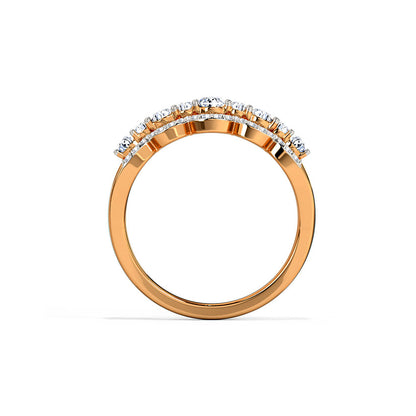 Oval Stud Diamond Band