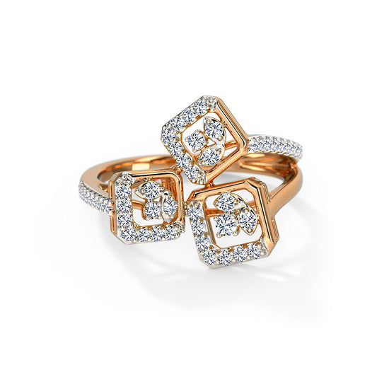 Zara Geometric Diamond Ring  