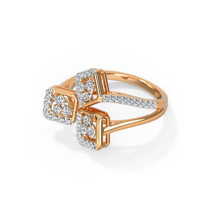 Zara Geometric Diamond Ring