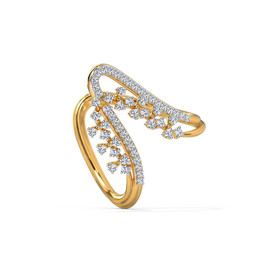 Arc Line Diamond Vanki Ring
