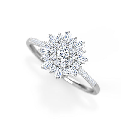 Emma Floral Diamond Ring