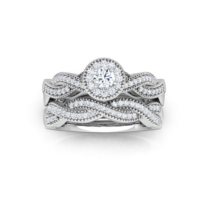Radiant Diamond Bridal Ring Set