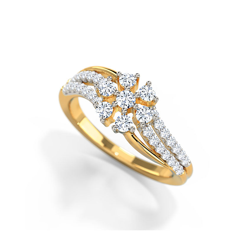 Flora Mirror Diamond Ring