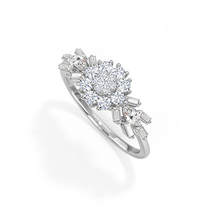 Kylie Blossom Diamond Ring