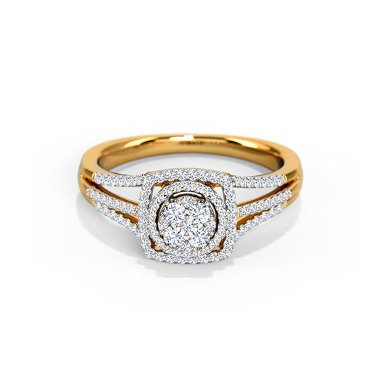 Lucinda Double Halo Diamond Ring