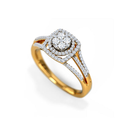 Lucinda Double Halo Diamond Ring