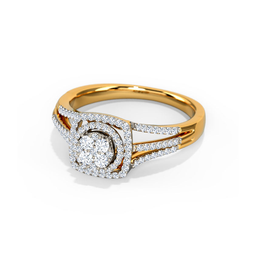 Lucinda Double Halo Diamond Ring