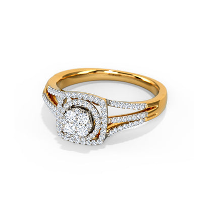 Lucinda Double Halo Diamond Ring