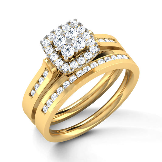 Dazzling Diamond Bridal Ring Set