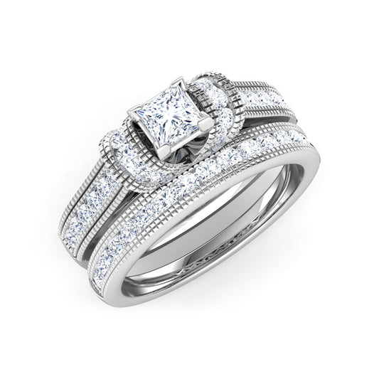 Eva Diamond Bridal Ring Set