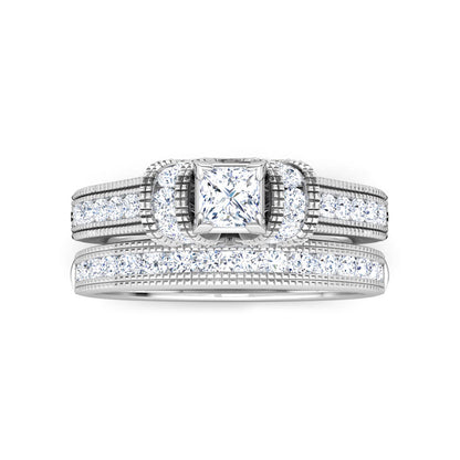 Eva Diamond Bridal Ring Set