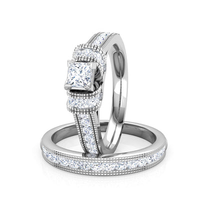 Eva Diamond Bridal Ring Set