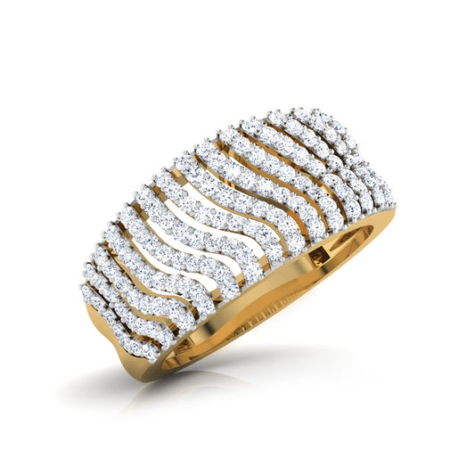 Shining Streaks Diamond Band