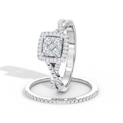Sparkle Diamond Bridal Ring Set